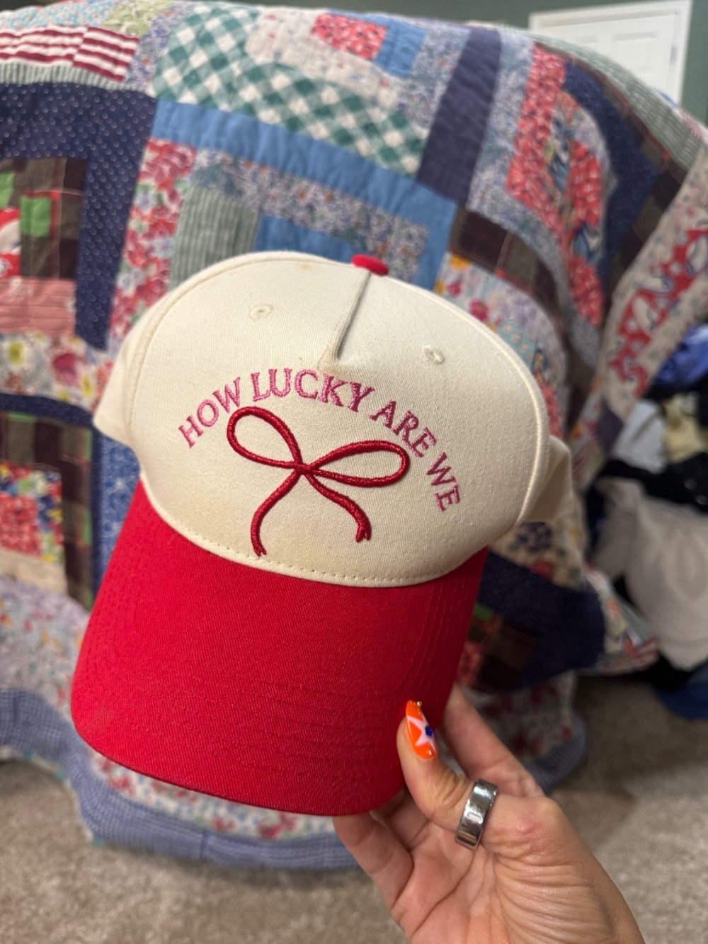 how lucky are we hat